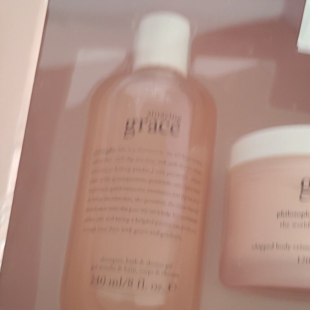 Philosophy Amazing Grace Gift Set 2 pc 8/4 oz Hydrating Shower Gel & Body Creme - Picture 7 of 12